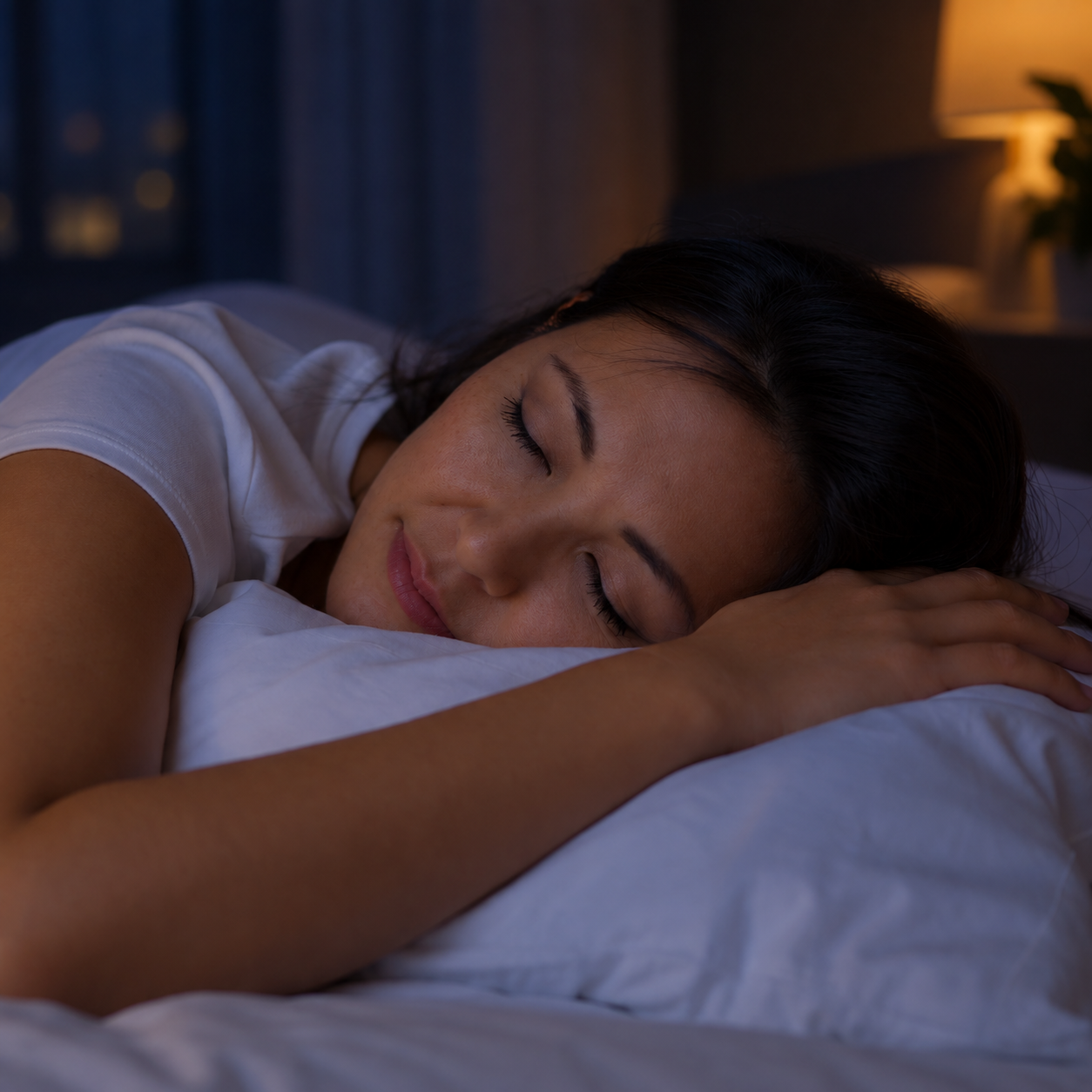 Woman sleeping peacefully